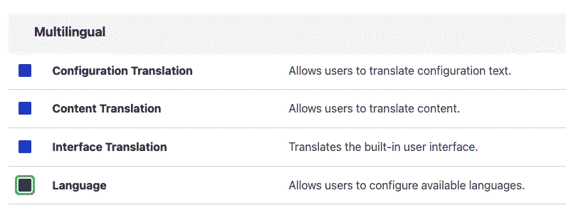 Multilingual Support Modules
